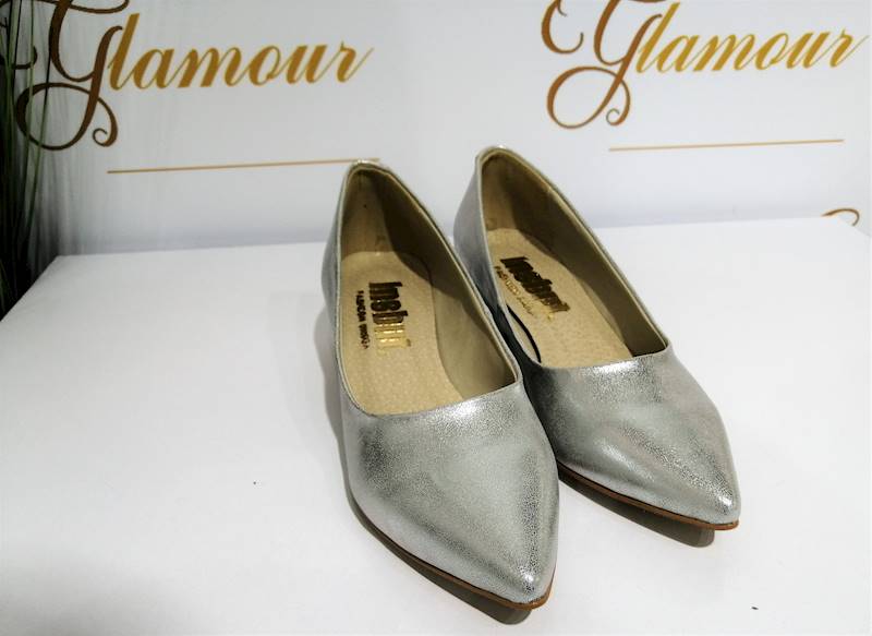 Czółenko silverr  obcas 4 cm, 910