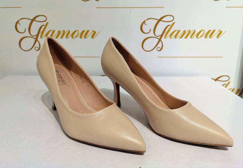 Czółenko,szpilki NF70,Beige 