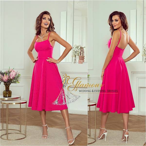 Cindy midi - hot pink
