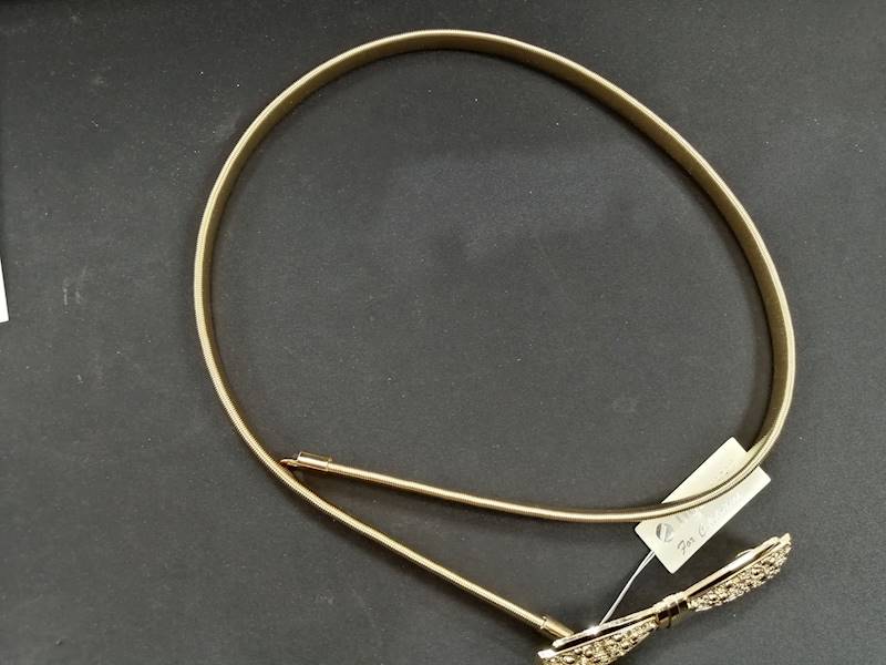 Pasek damski sprężynka Gold