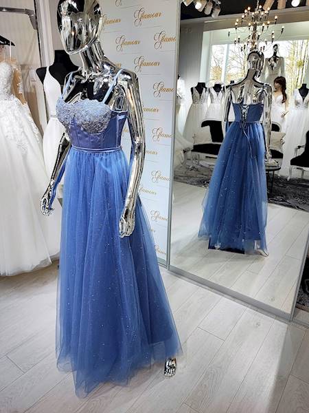 GREY BLUE suknia gorsetowa