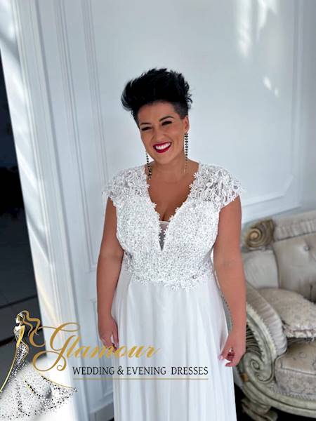 DAGNA suknia ślubna Plus Size