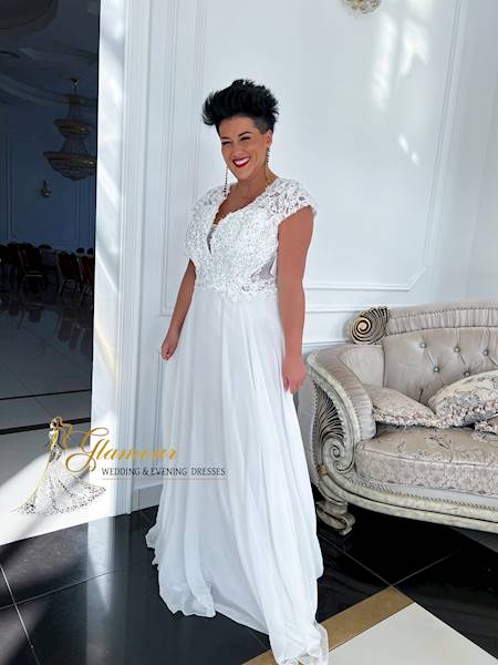 DAGNA suknia ślubna Plus Size