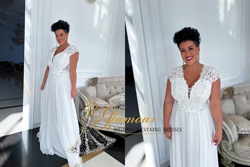 DAGNA suknia ślubna Plus Size