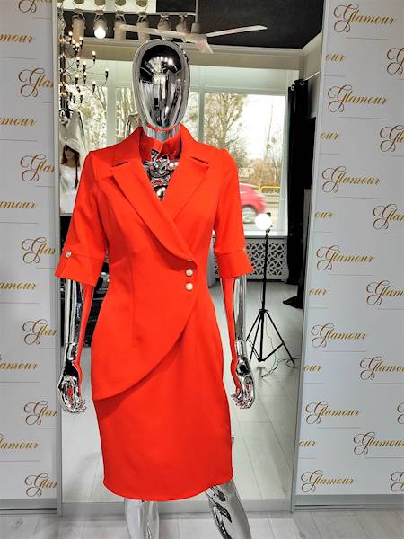 RAMONA elegancka sukienka Orange