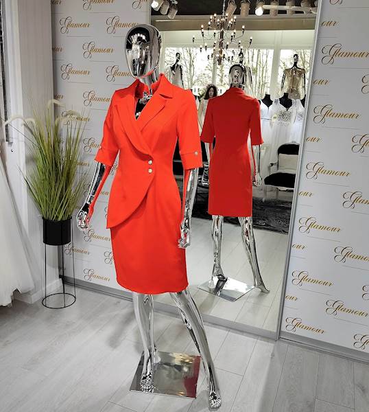 RAMONA elegancka sukienka Orange