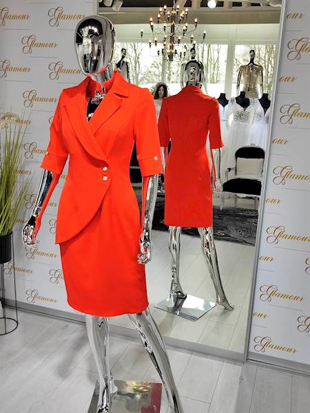 RAMONA elegancka sukienka Orange