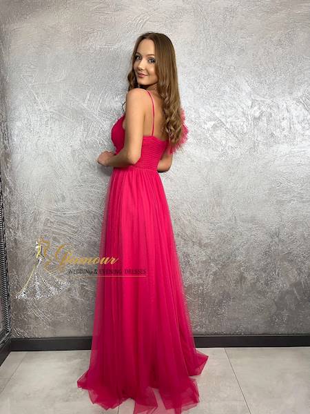 LUCY SUKIENKA DŁUGA FUKSJA