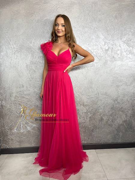 LUCY SUKIENKA DŁUGA FUKSJA