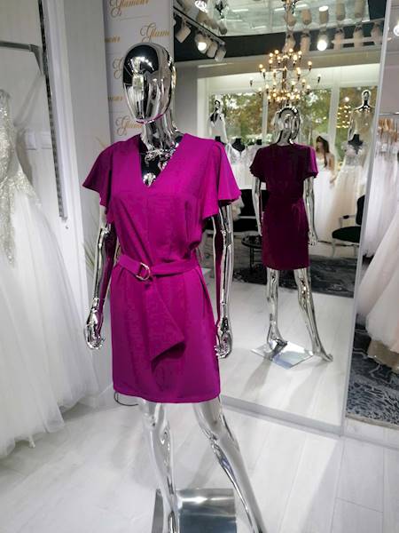Koktajlowa sukienka ELIT LOOK 9091,Biskupi