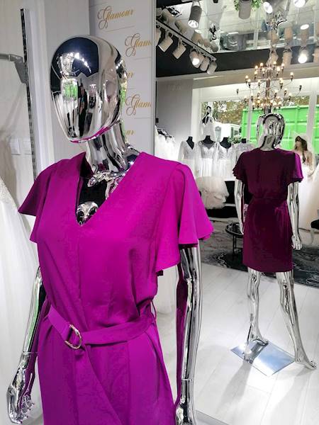 Koktajlowa sukienka ELIT LOOK 9091,Biskupi