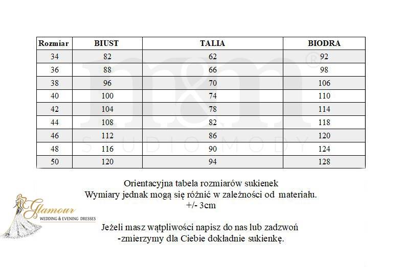 Gloria  suknia szyfonowa Pudrowy Róż