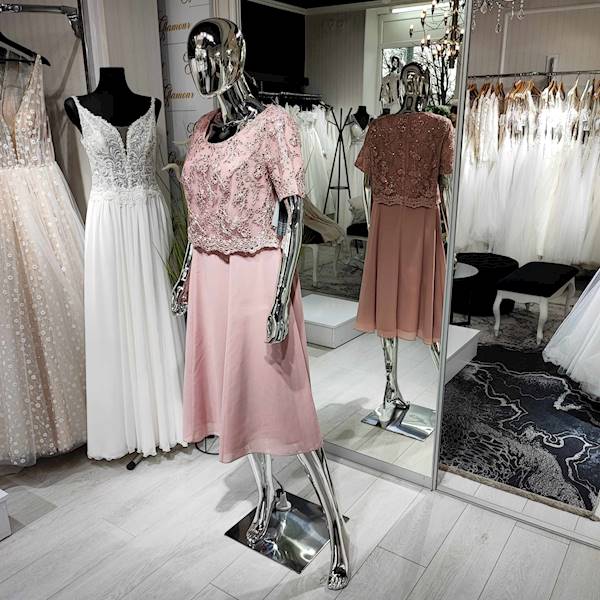 NELLI sukienka brudny róż Plus Size
