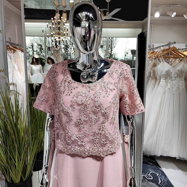 NELLI sukienka brudny róż Plus Size