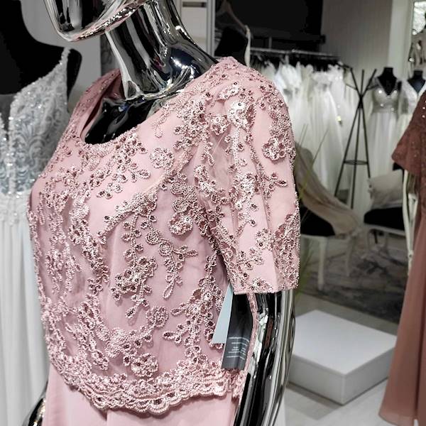 NELLI sukienka brudny róż Plus Size