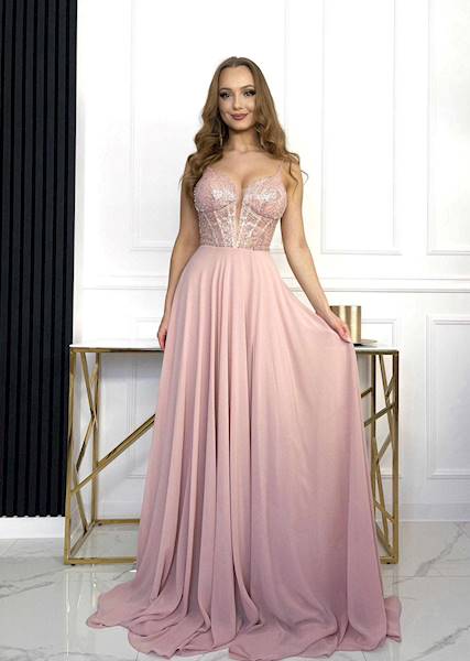 JULIA SUKIENKA puder róż  PINK BOOM  