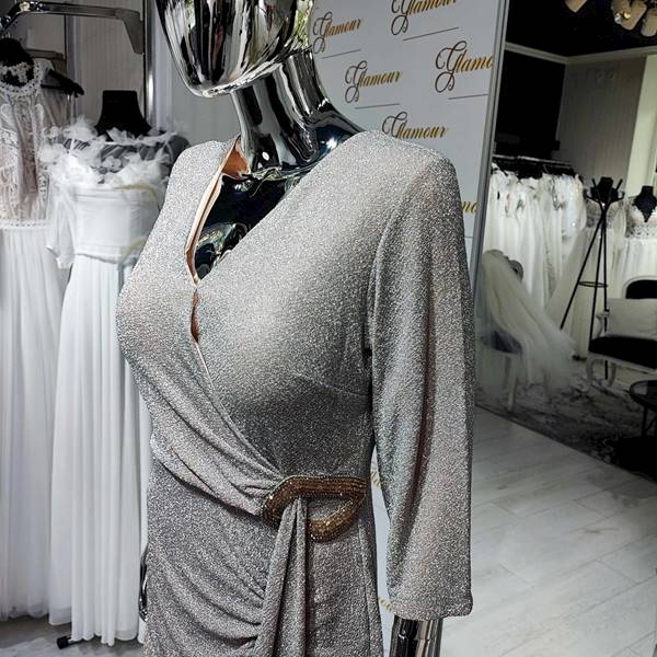 BAHAR suknia CUPPER SZAMPAN Plus Size