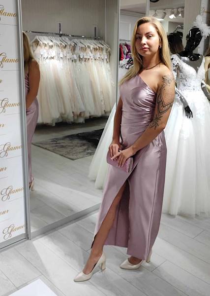 CORNELIA sukienka na jedno ramię