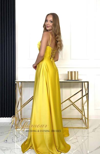 SHANTI Sukienka żółta