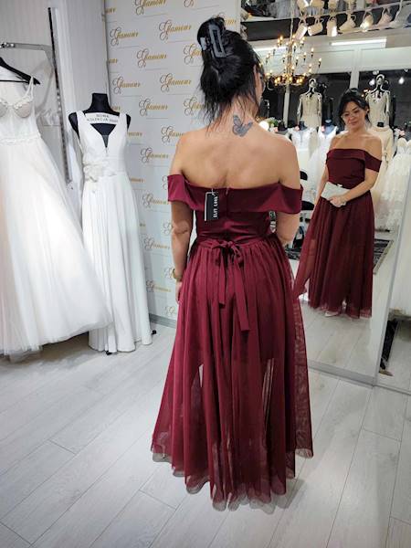 MAJA  Komplet krótka sukienka+ spódnica tiulowa