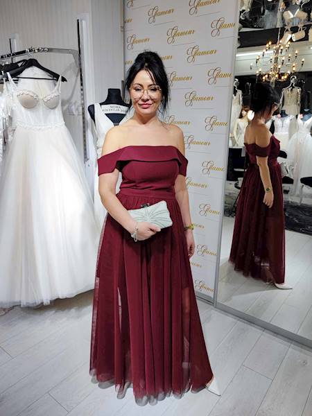 MAJA  Komplet krótka sukienka+ spódnica tiulowa