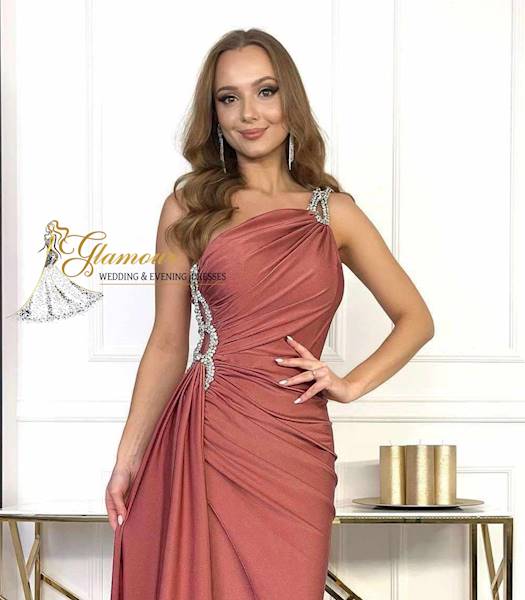 ROSALINDA Elastyczna sukienka Róż Indyjski