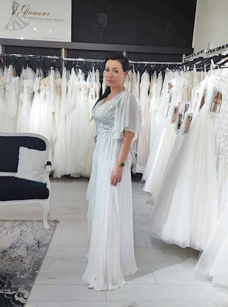 APOLONIA  Suknia ślubna  Plus Size  RĘKAW 3/4
