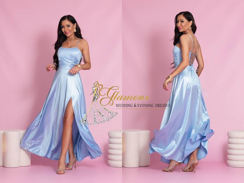 NATHALIE satyna / Blue