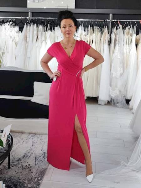 Sukienka maxi DIANA/ Malina