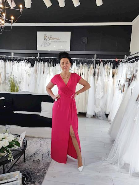 Sukienka maxi DIANA/ Malina