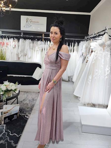 VALENTINA sukienka Róż Błysk