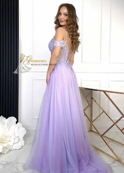 INEZ sukienka gorsetowa kolor Fiolet