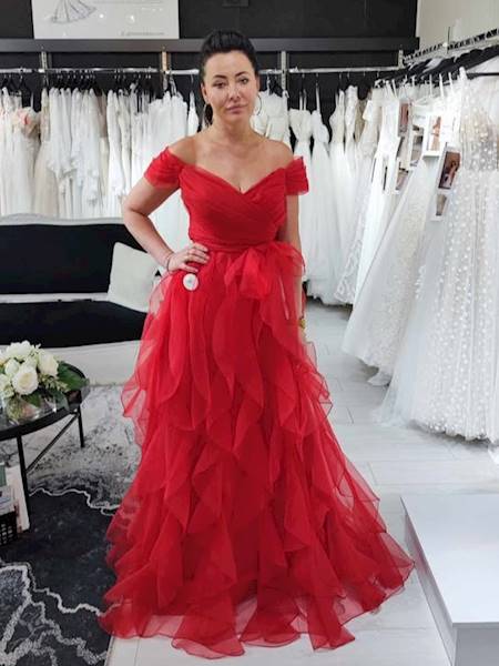 FORRE LIMITED suknia ALICE czerwona