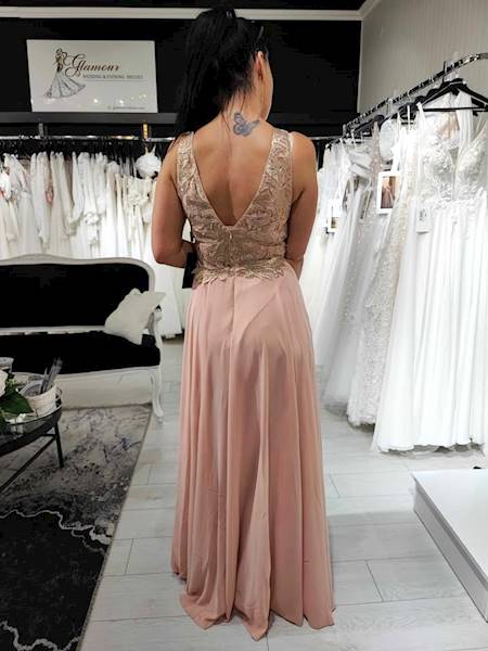 LOLUNA sukienka w kolorze morelowo-brzoskwiniowym