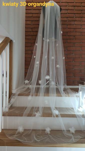 Welon długi 2,5m kwiaty 3D,  T3D