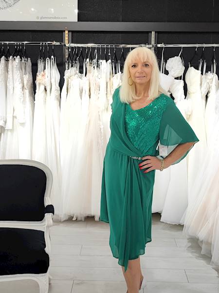 Fryda sukienka zielona  Plus Size