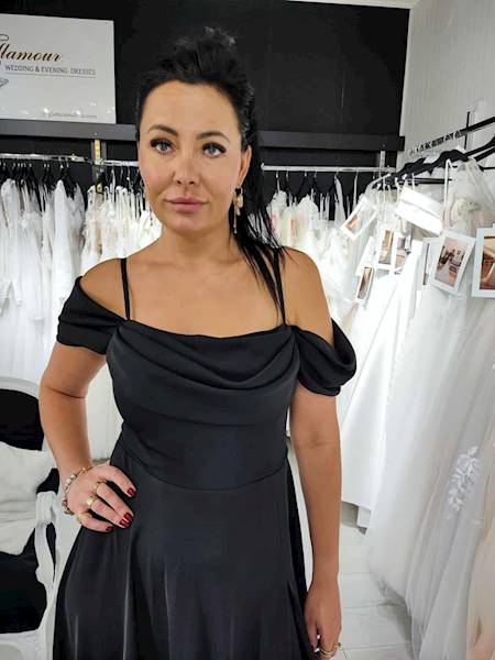 CELINE  Z Opadającymi Ramiączkami I Rozcięciem
