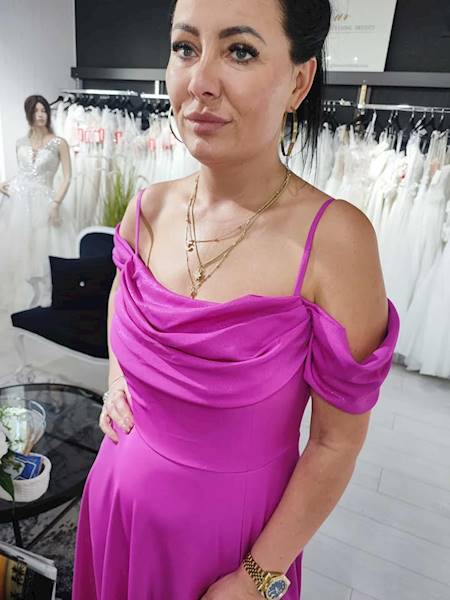 CELINE  Z Opadającymi Ramiączkami fuksja 