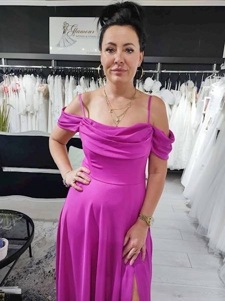 CELINE  Z Opadającymi Ramiączkami fuksja 