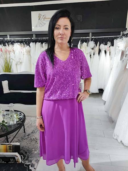 Lotta Sukienka Biskupi- magenta  Plus size