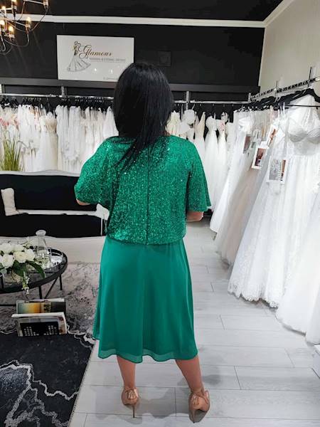 Lotta Sukienka Zielony  Plus size