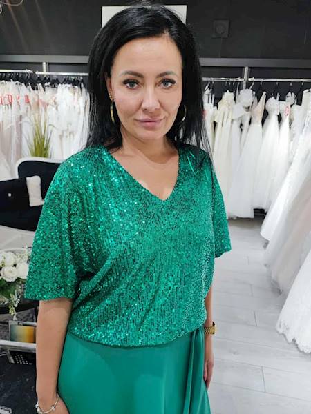 Lotta Sukienka Zielony  Plus size