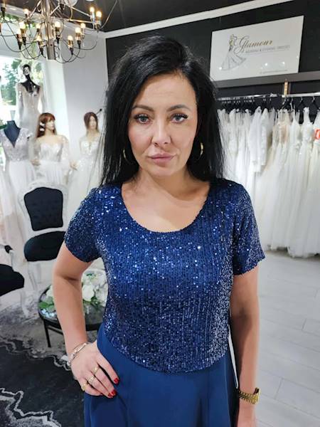 ELENII  sukienka Granat  rozmiary 44-54
