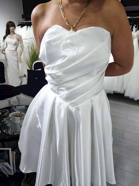 GINNA sukienka biała mini