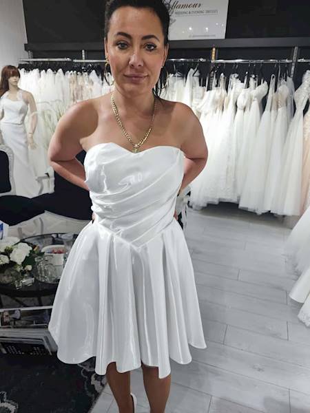 GINNA sukienka biała mini