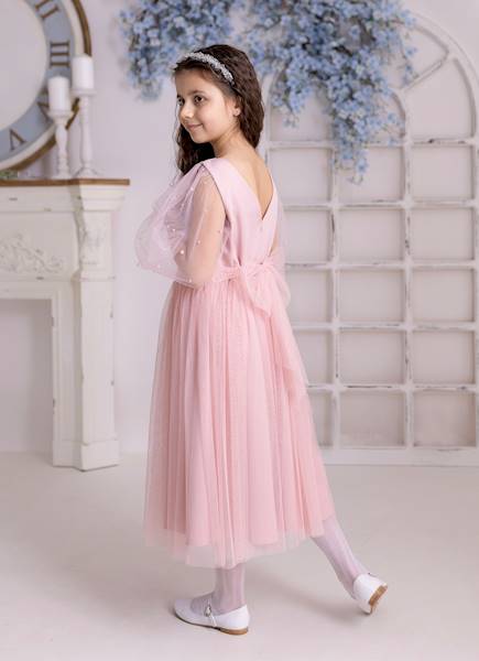 Sukienka  PEREŁKA różowa