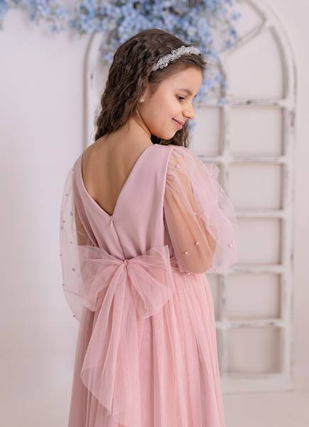 Sukienka  PEREŁKA różowa