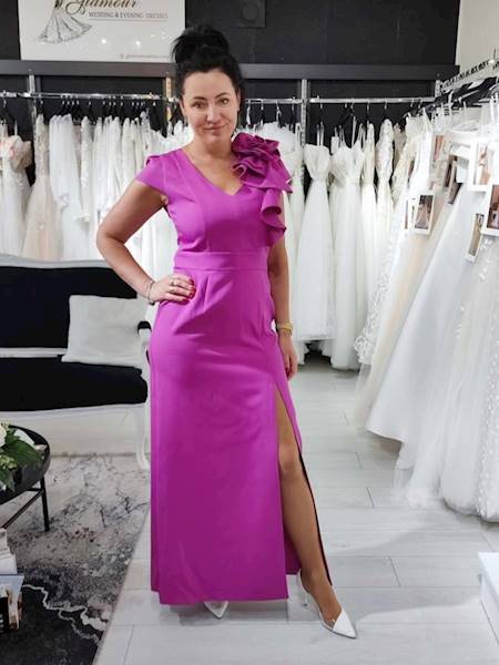 MIRA SUKIENKA Fuksja z poświatą