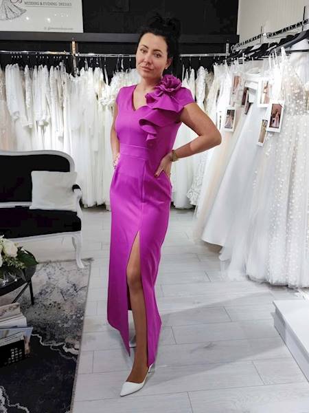 MIRA SUKIENKA Fuksja z poświatą