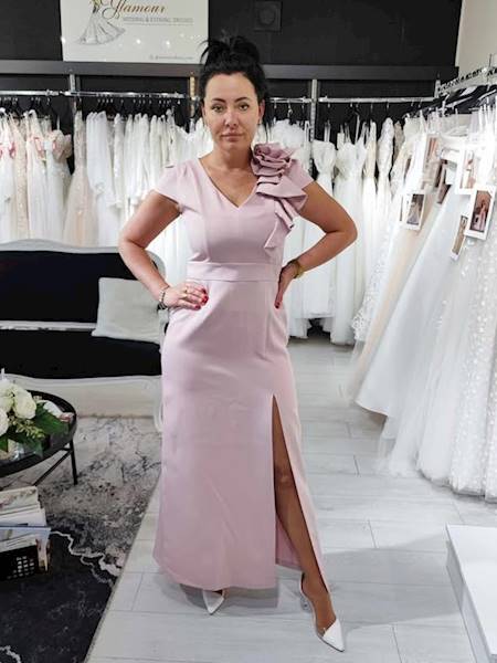 MIRA SUKIENKA Różowa z poświatą